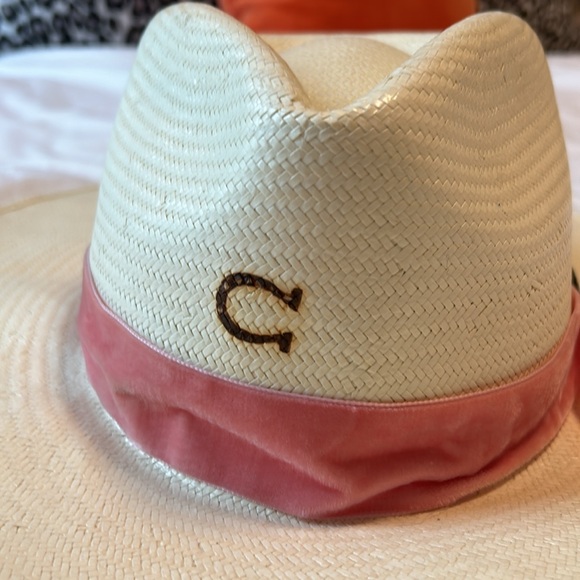 Charlie 1 Horse Old Apache 3 3/4" Brim Cowboy Western Hat
Woven Straw Pink Band - Picture 2 of 7